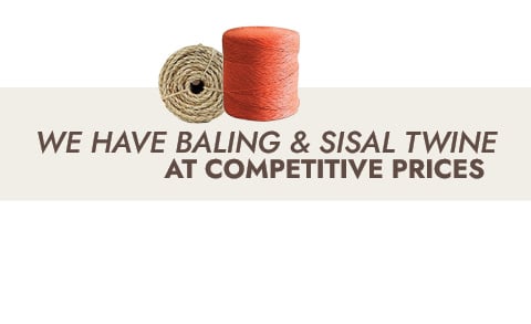 WE HAVE BALING & SISAL TWINE AT COMPETITIVE PRICES