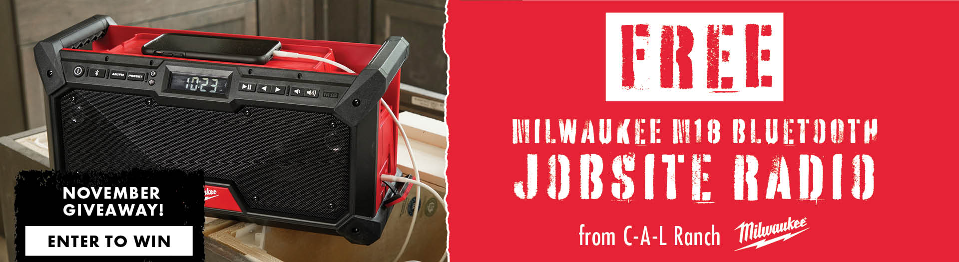 Coastal Milwaukee M18 Bluetooth Jobsite Radio Giveaway