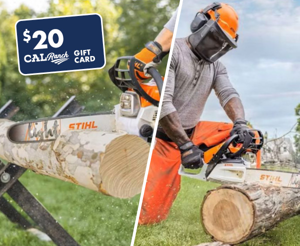 $50 Gift Card with STIHL Chainsaw
