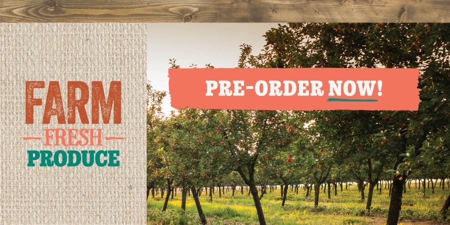 Fresh Pre-Order Produce Banner