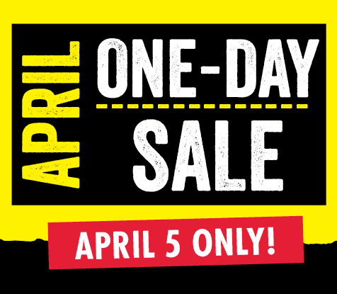 April One Day Sale