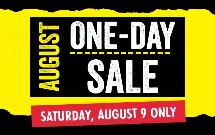 August One Day Sale