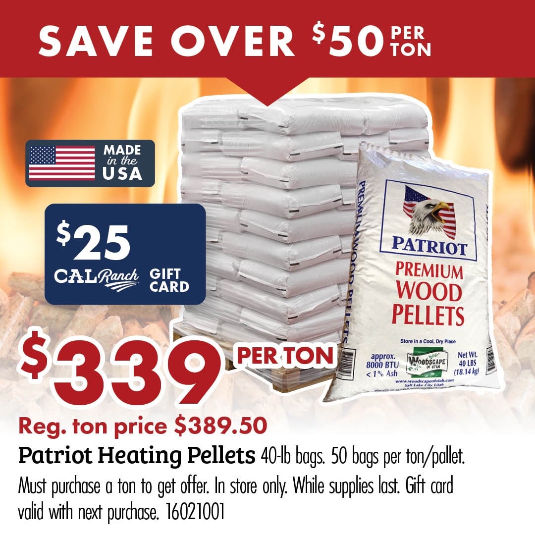 SAVE OVER $50 PER TON MADE in the USA $25 CALRanch GIFT CARD WHEN YOU SPEND $150 ON ARIAT Free gift card applies to regular and sale-price Ariat clothing. Gift card valid with next purchase.