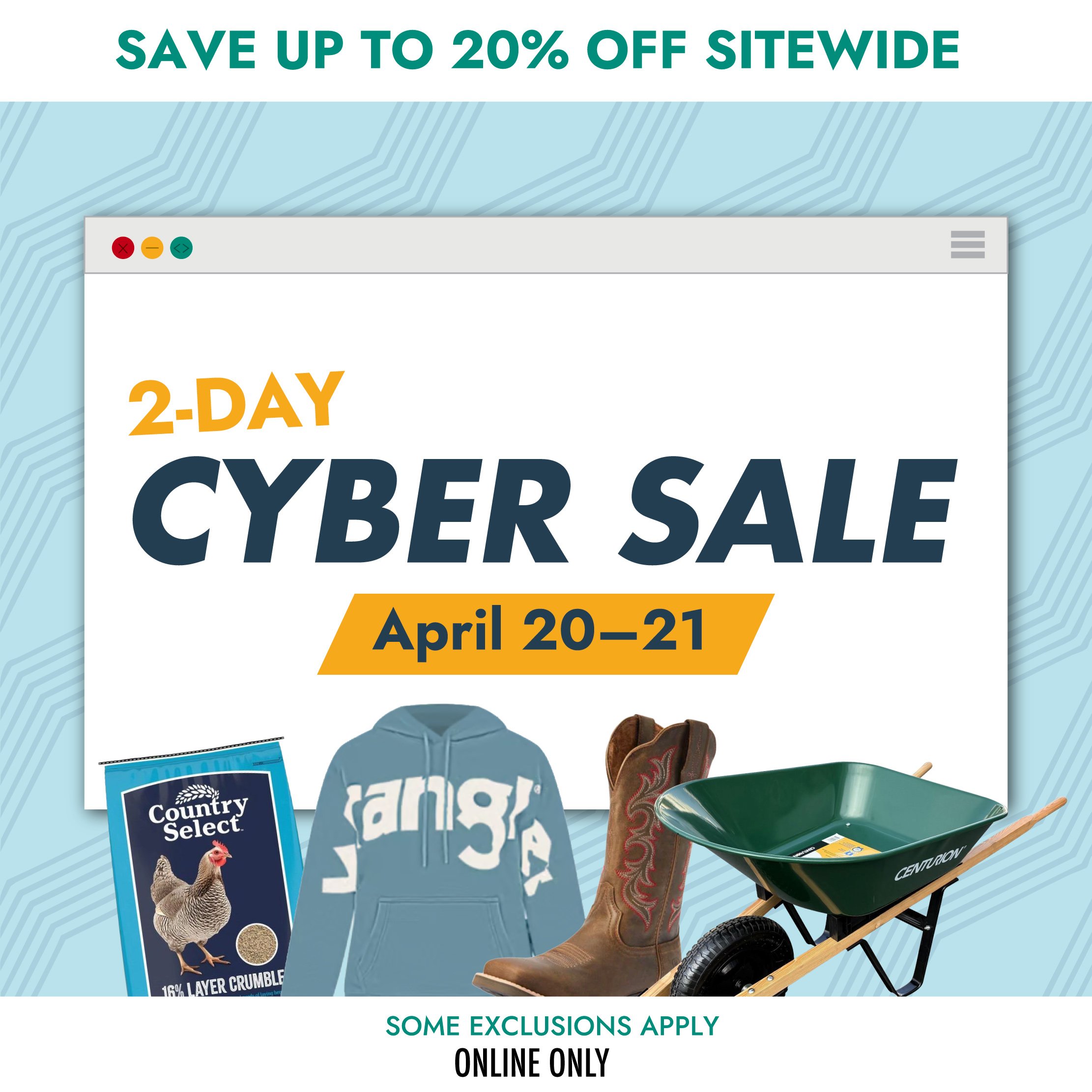 2 DAY CYBER SALE April 20-21