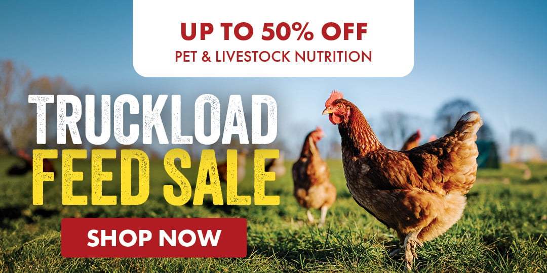 UP TO 50% OFF PET & LIVESTOCK NUTRITION TRUCKLOAD FEED SALE SHOP NOW