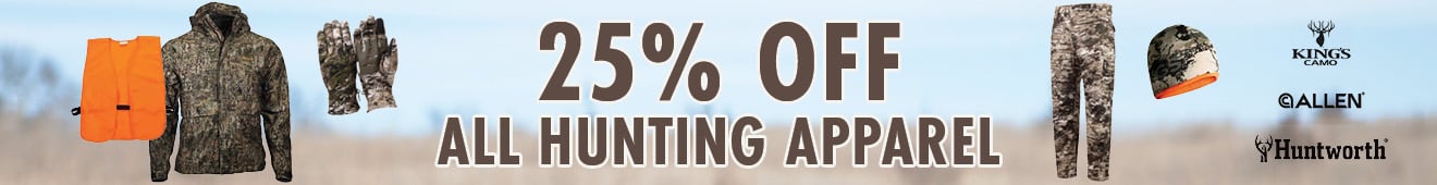 25% OFF ALL HUNTING APPAREL KINGS CAMO ALLEN Huntworth