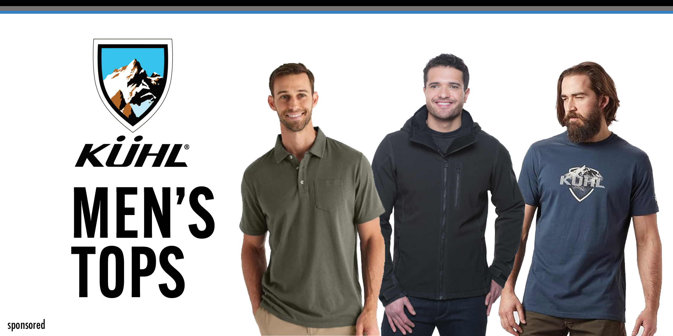 KUHL MEN'S TOPS Sponsored