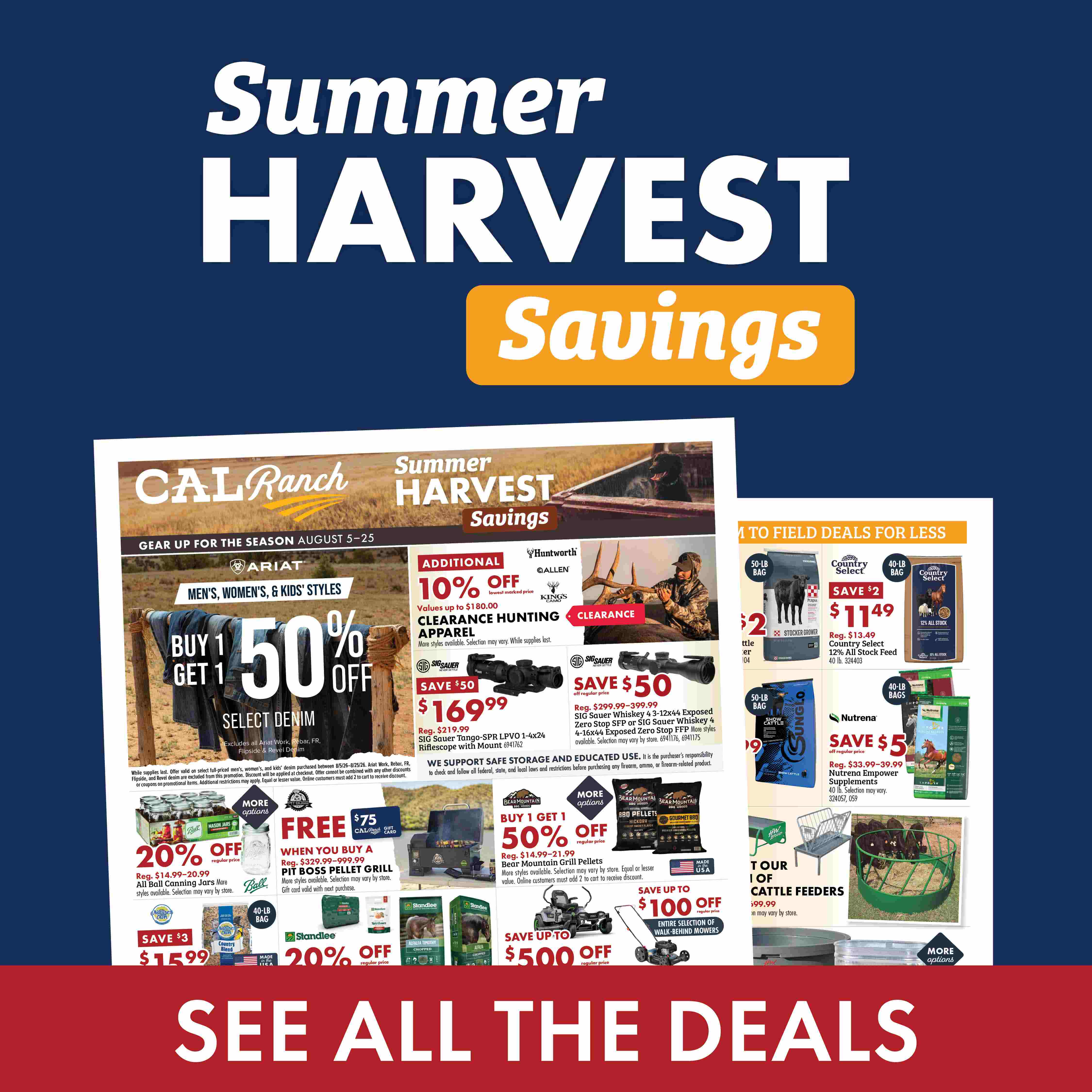 Summer HARVEST Savings SEE ALL THE DEALS