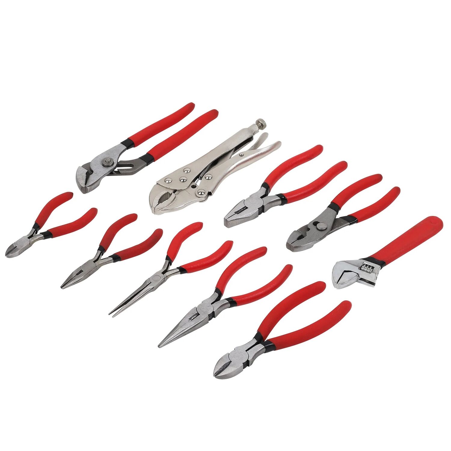 10-Pc Combination Pliers and Wrench Set 