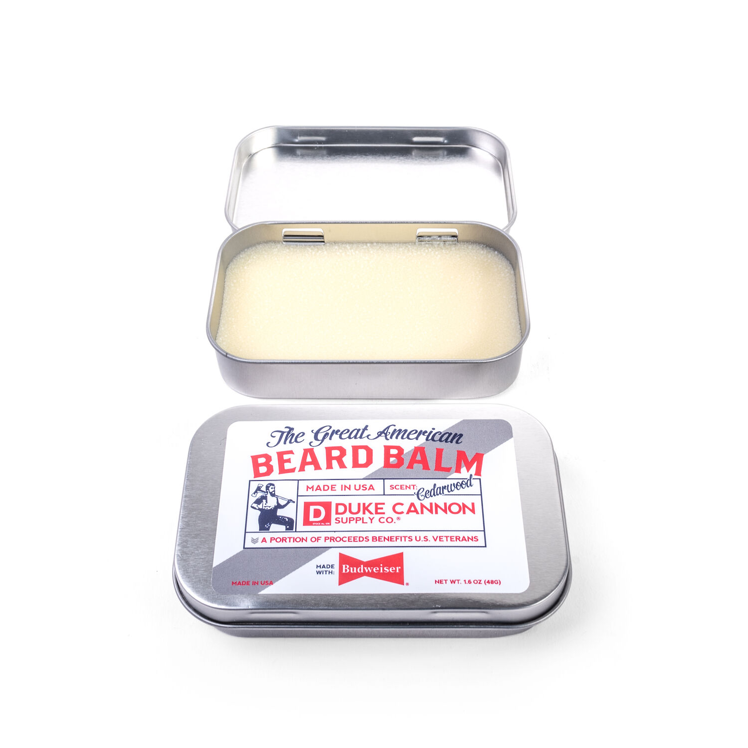 Great American Beard Balm made with Budweiser, 1.1-Oz Tin