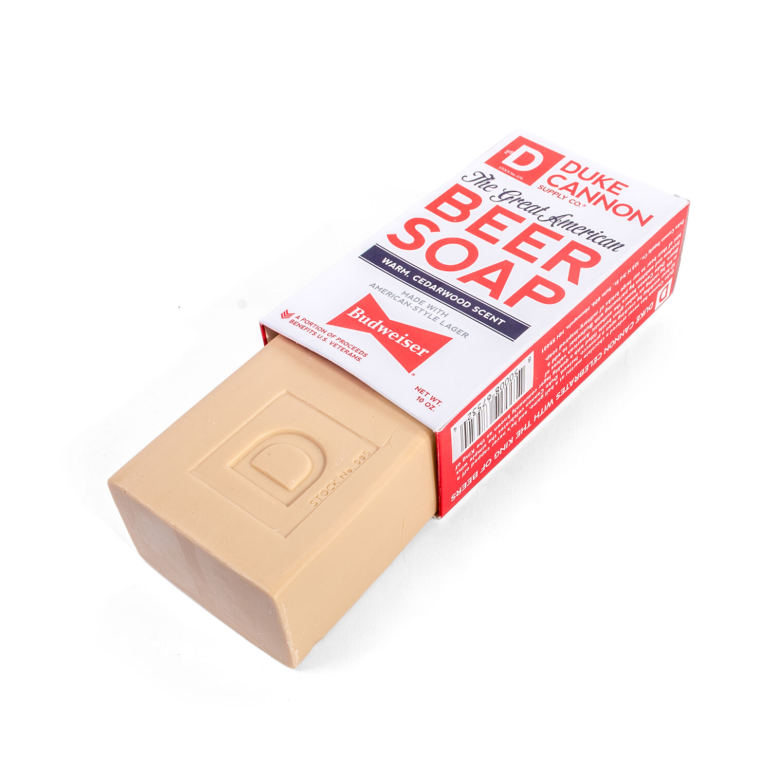 Great American Beer Soap made with Budweiser, 10-Oz Bar