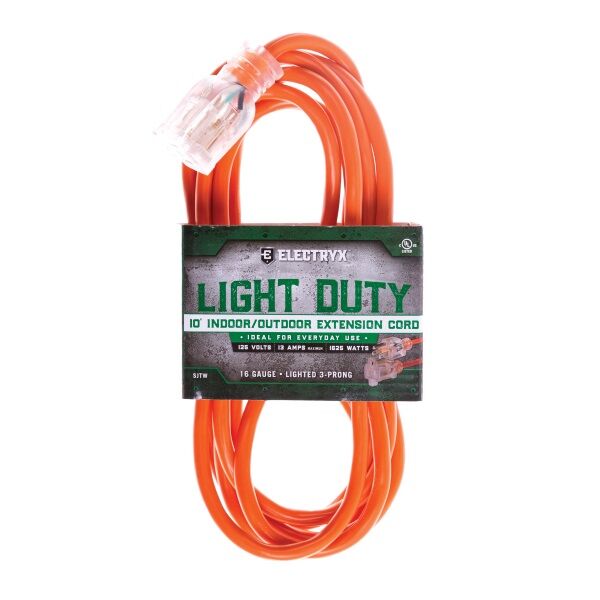 10-Ft 16-Ga Light Duty Extension Cord