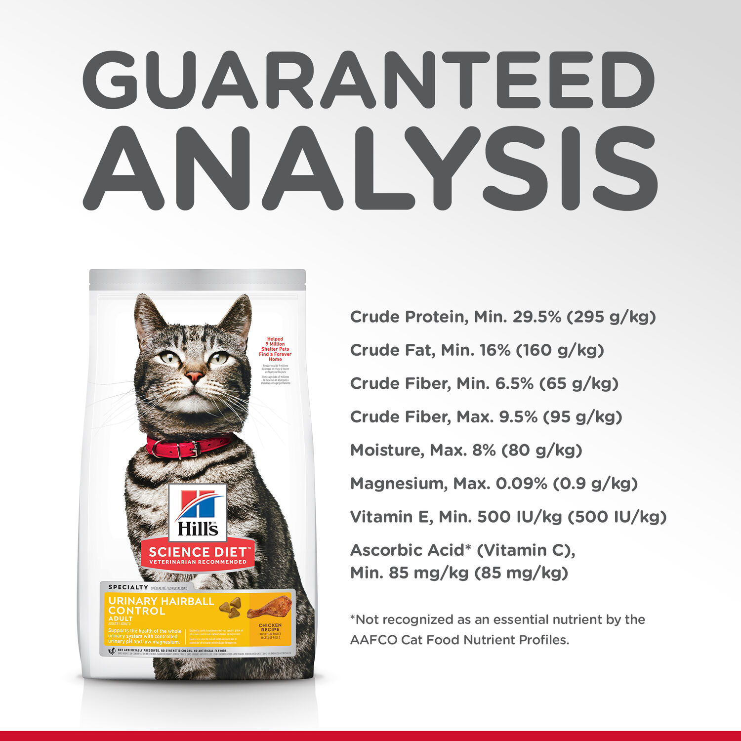 Hill's® Science Diet® Urinary & Hairball Control Chicken Recipe Adult Dry Cat Food, 7-Lb