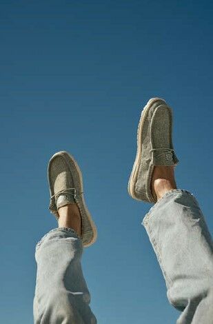 Hey Dude Men's Wally Linen Moc