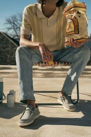 Hey Dude Men's Wally Linen Moc