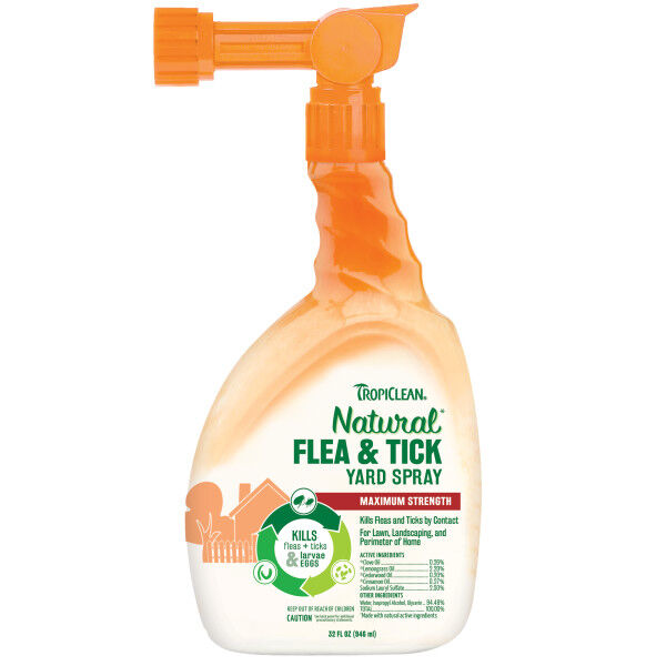 TropiClean Natural Flea & Tick Yard Spray, 32-Oz