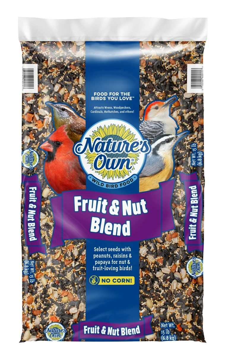 Nature's Own Fruit & Nut Blend Bird Feed, 15 - Lb