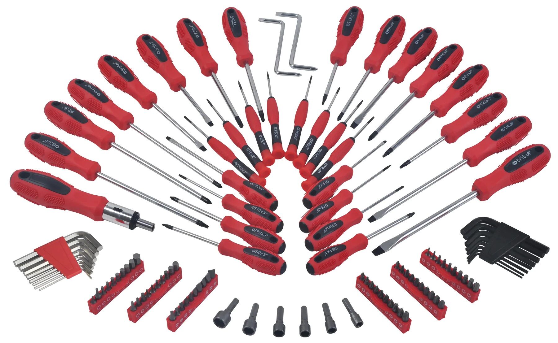 116-Pc Screwdriver Bit and Hex Key Set 