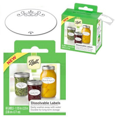 Dissolvable Jar Label, 60 Count