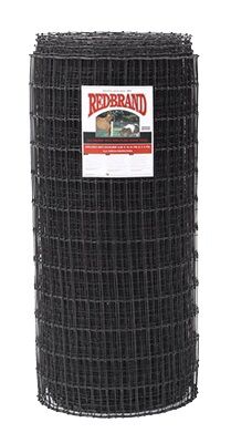 4-Ft x 100-Ft Black Non-Climb Horse Fence Wire Fencing with Mesh 2-In x 4-In