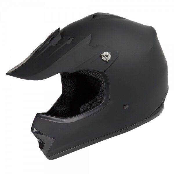Raider Youth GXR MX Helmet in Matte Black, Large