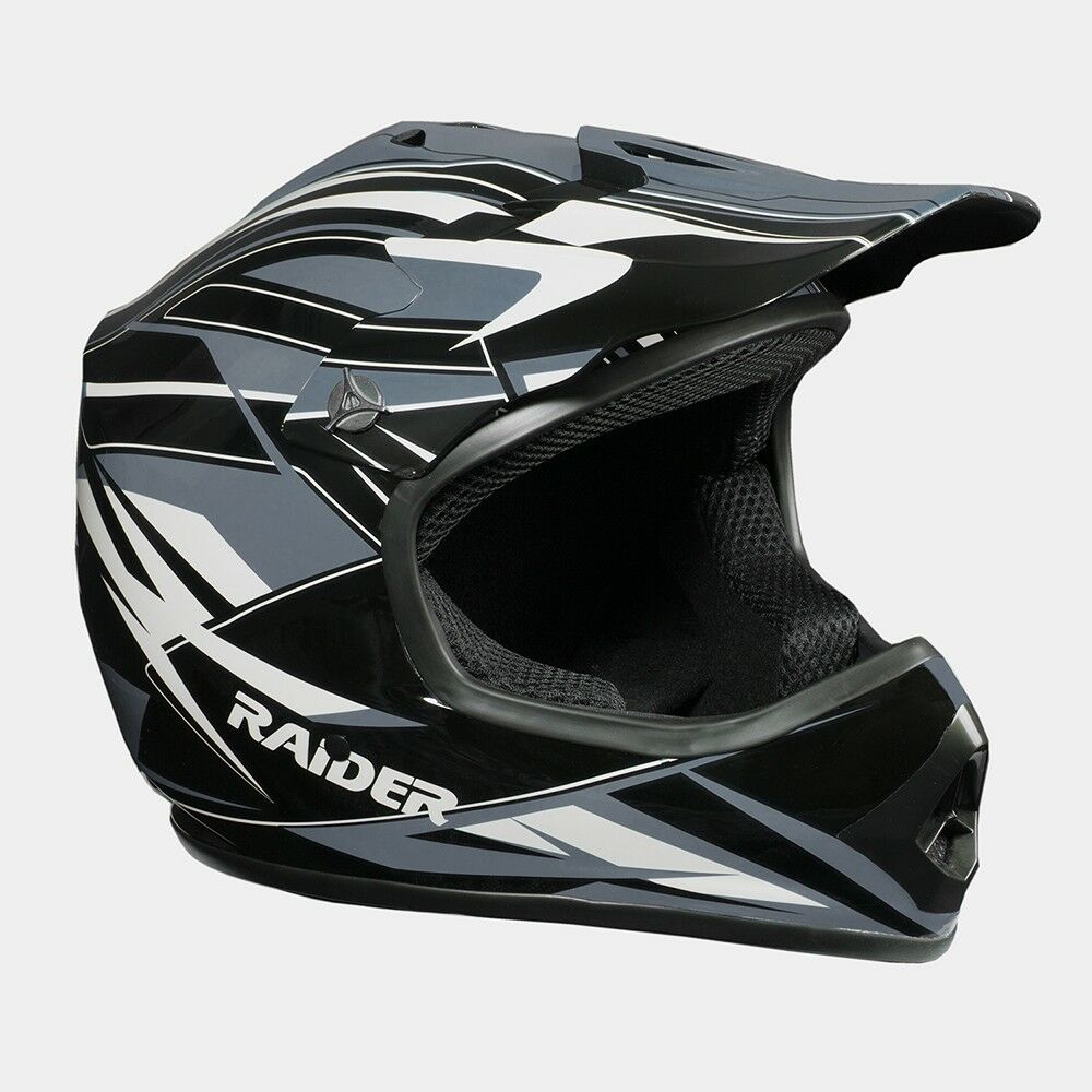 Raider Youth GX3 MX Helmet in Silver, Large