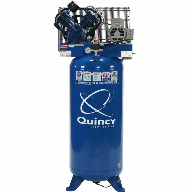 Quincy 60-Gal 5-HP Two-Stage Vertical Air Compressor - Air