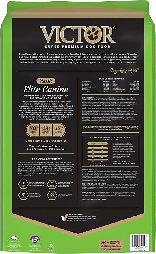 Victor Super Premium Large Breed Dry Dog Food, 40-Lb