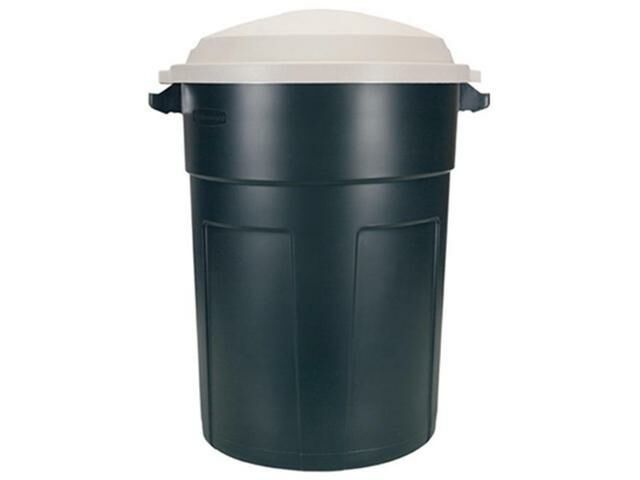 Roughneck 32 Gallon Evergreen Trash Can with Lid