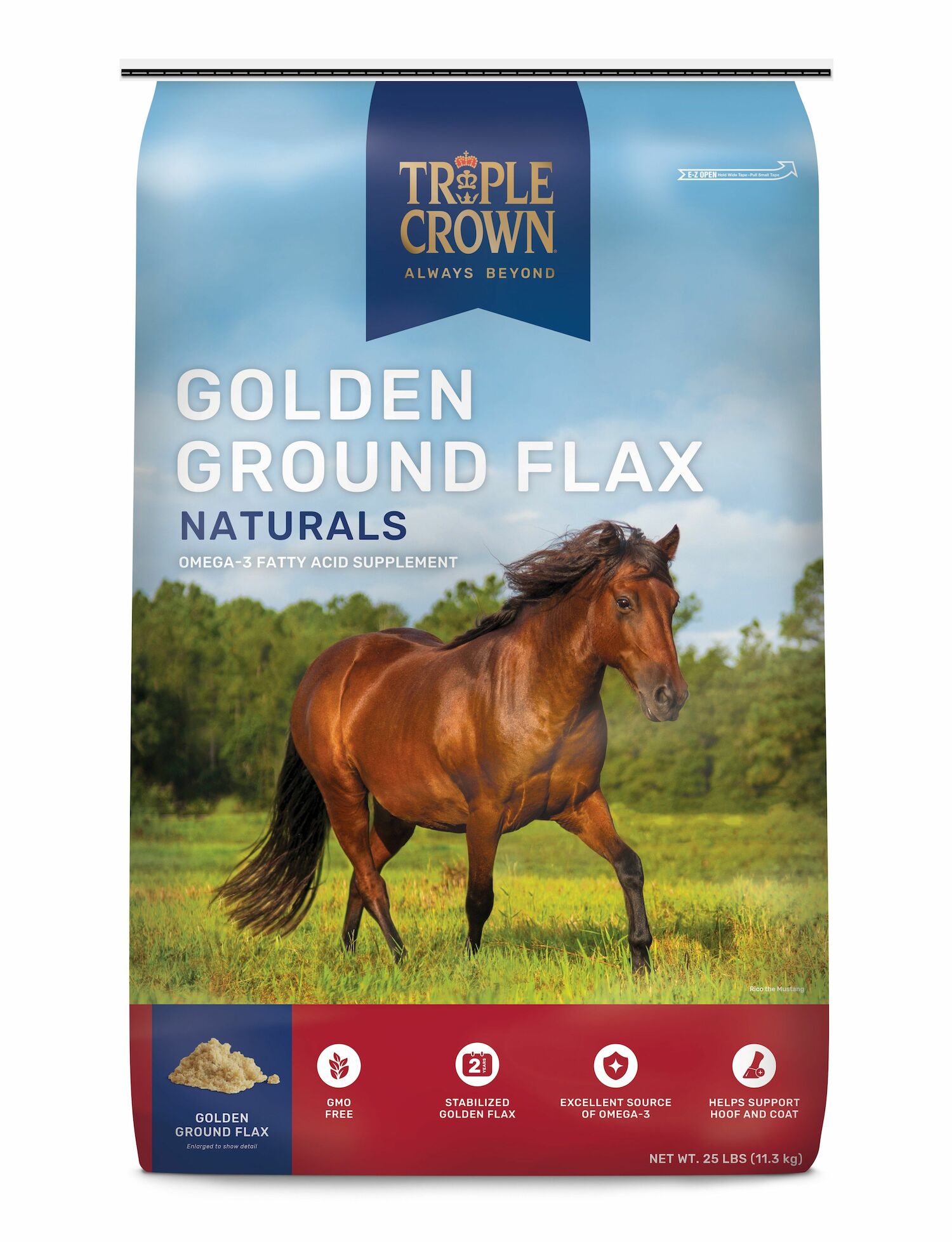 Triple Crown Naturals Golden Ground Flax, 25-Lb