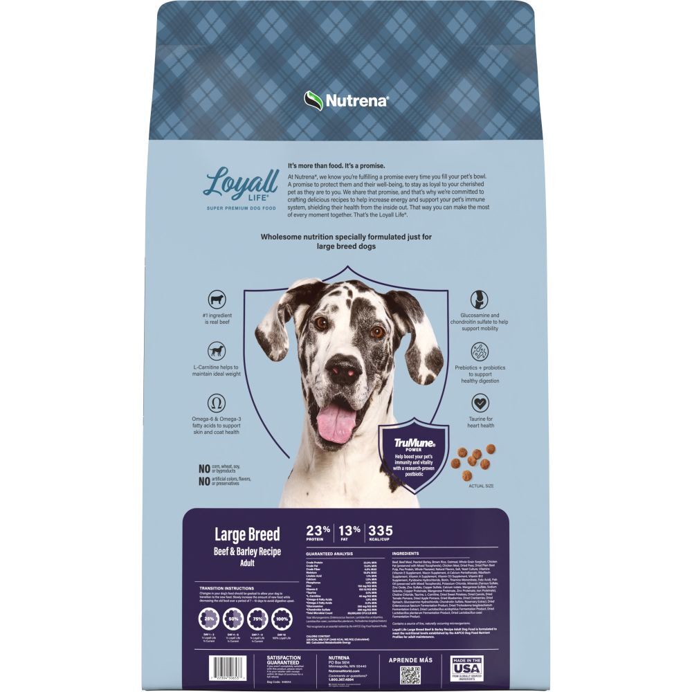 Loyall Life Large Breed Beef & Barley Recipe Adult Dog Food, 40-Lb