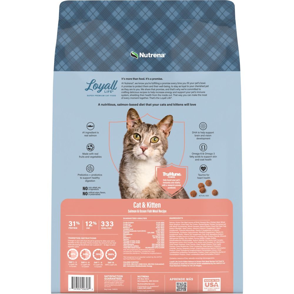 Nutrena Loyall Life Cat & Kitten Salmon & Ocean Fish Cat Food, 6-Lb