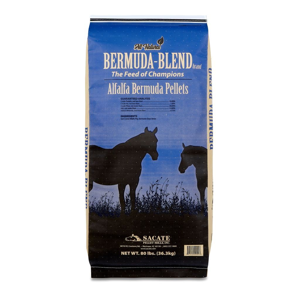Sacate Pellet Mills Bermuda Blend - All, 80 lb
