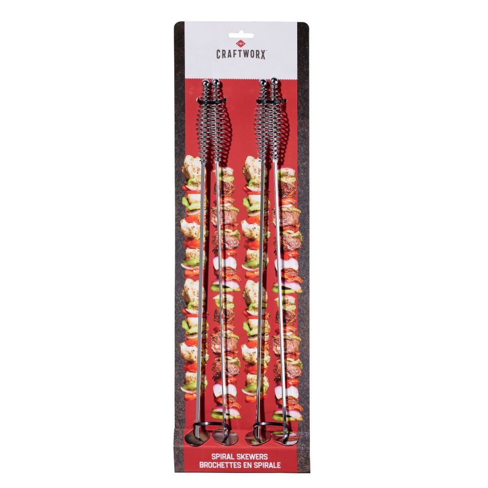 Craftworx Spiral Skewers, 17-In, 4-Pk