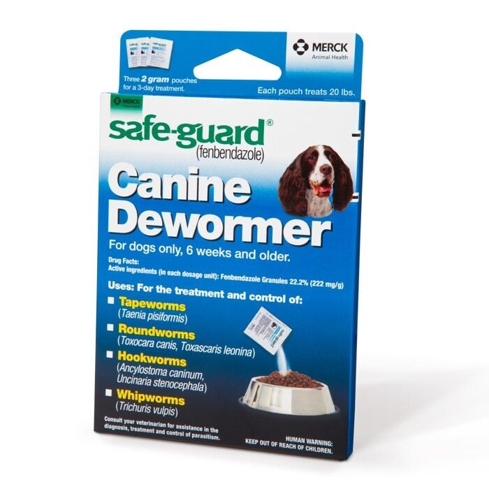 SAFE-GUARD Canine Dewormer 2-Gr for 20 Pounds, 3-Pk