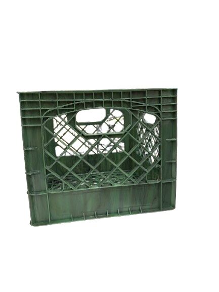 Country Supplier Camo Green Milk Crate, 4 gal.