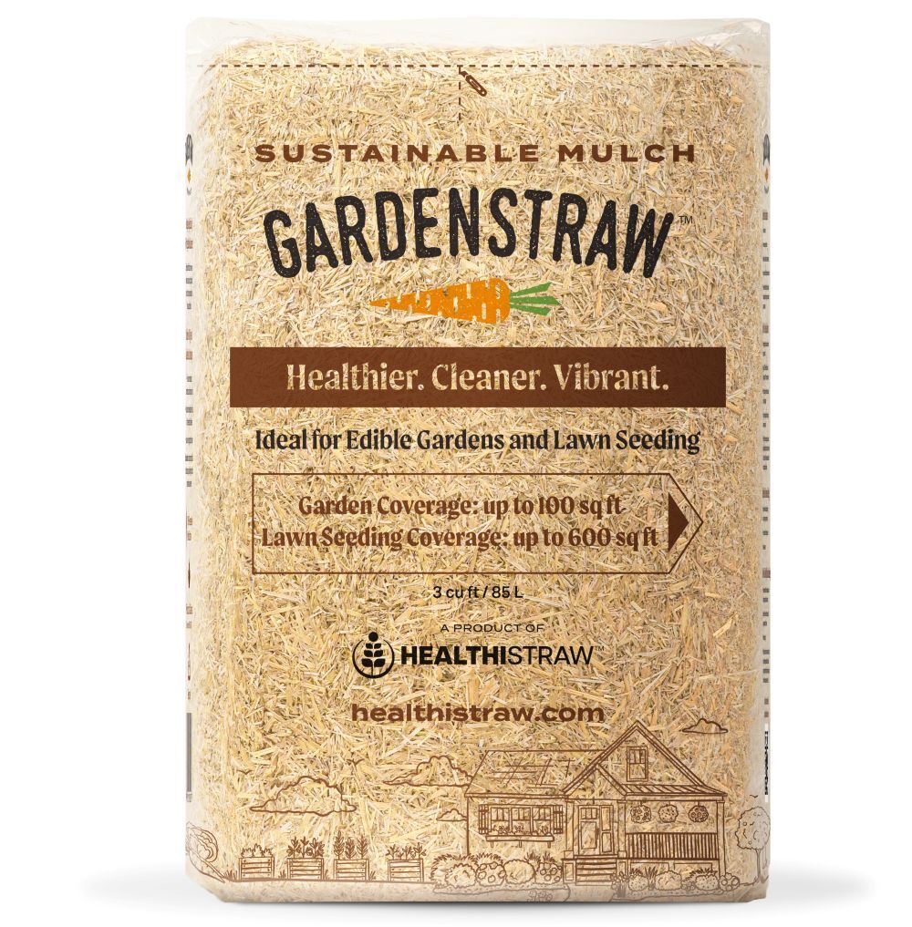 HealthiStraw GardenStraw Premium Wheat Straw Garden Mulch, 3-Cu Ft