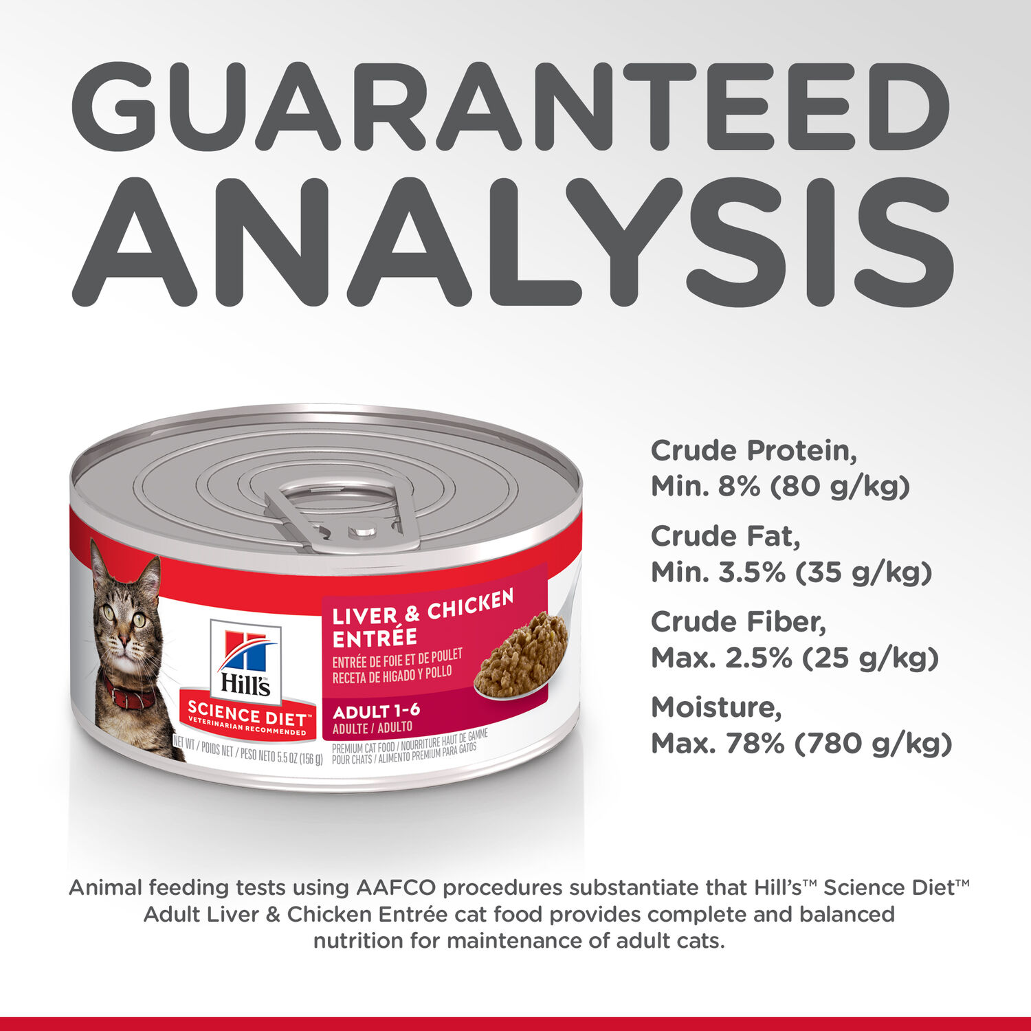 Hill's Science Diet Adult Liver & Chicken Entrée Wet Cat Food, 5.5-Oz Can