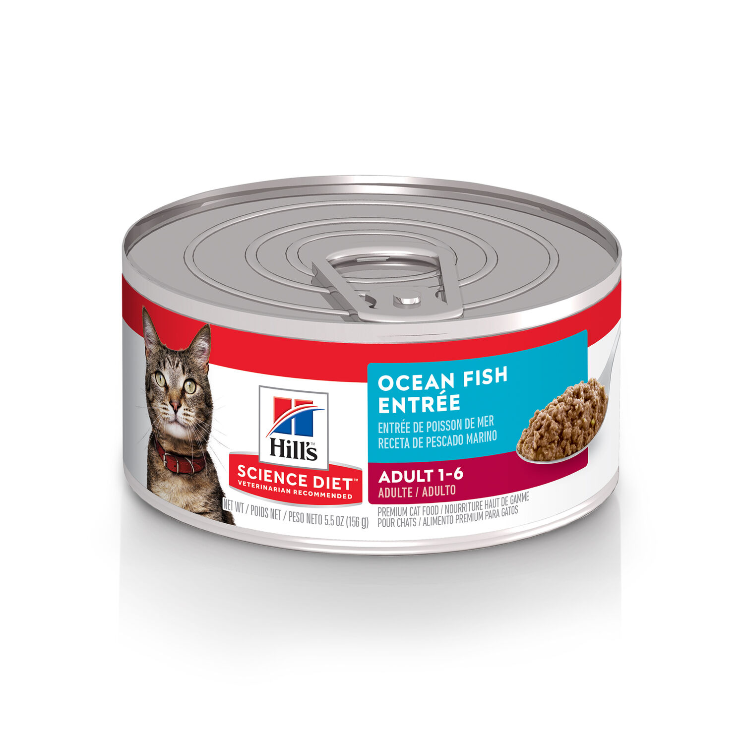 Hill's Science Diet Adult Ocean Fish Entrée Wet Cat Food, 5.5-Oz Can