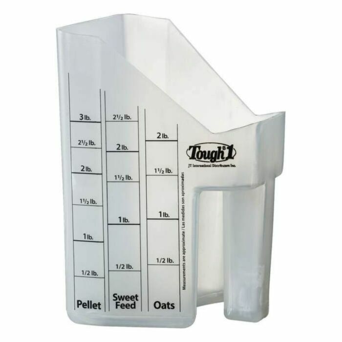 Tough1 Feed Scoop with Measurements 