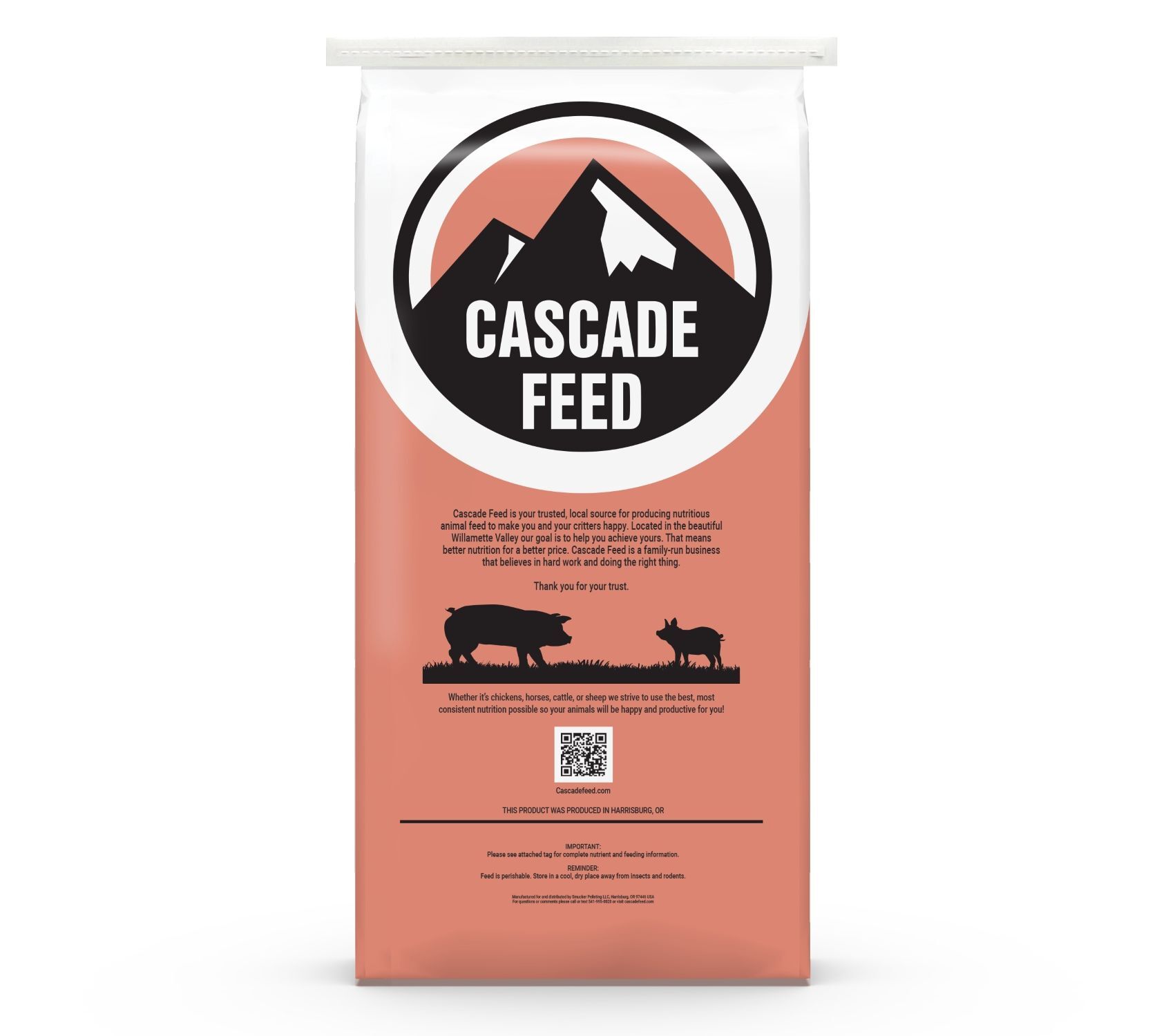 Cascade Feed Premium Hog Grower, 50-Lb