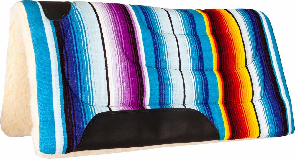 Mustang Manufacturing Serape Pad With Fleece Serape 32 X 32