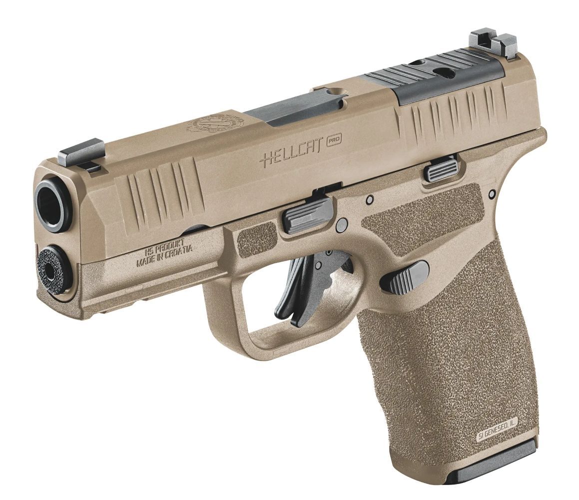 Springfield Armory Hellcat Pro OSP 9mm Compact FDE Optics Ready Pistol, 10-Rd