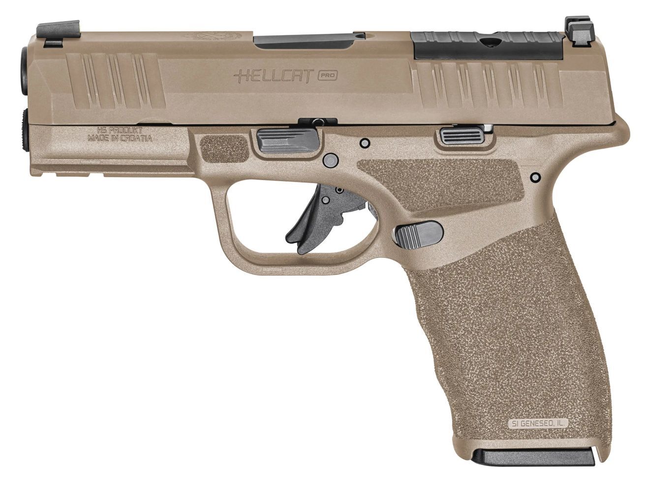 Springfield Armory Hellcat Pro OSP 9mm Compact FDE Optics Ready Pistol, 10-Rd