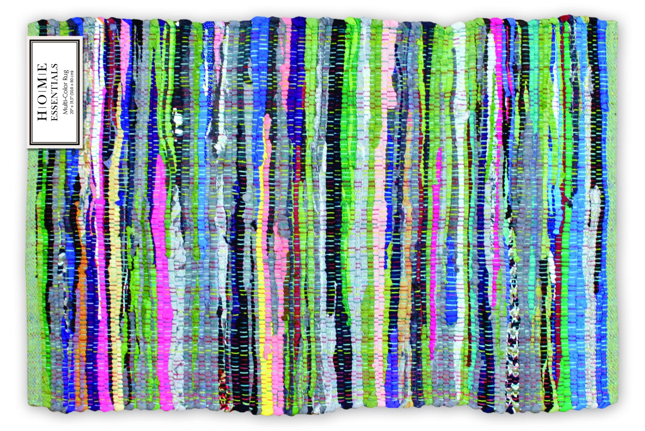 31-In x 20-In Multicolor Rag Rug (ASSORTED)