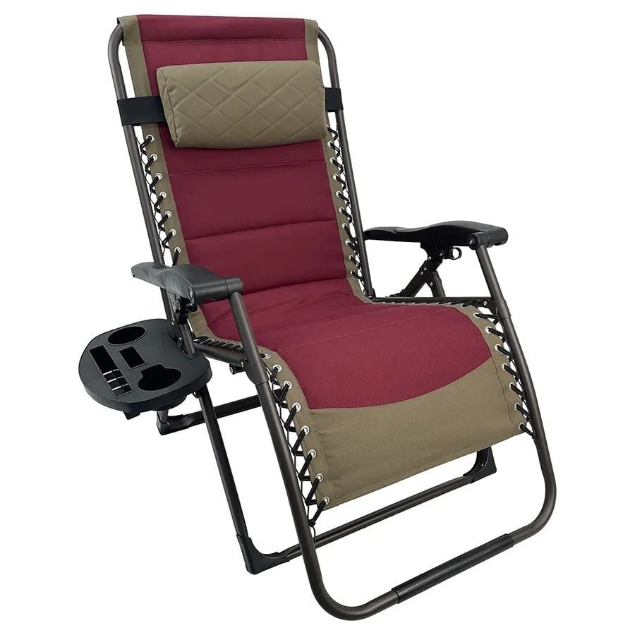 Black Sierra Pomegranate XL Zero Gravity Chair