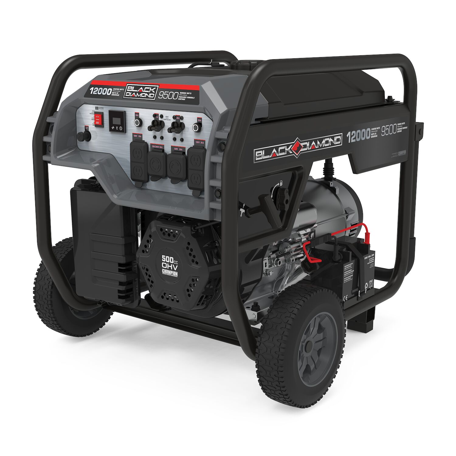 Black Diamond 9500-Watt Portable Gas Electric Start Generator