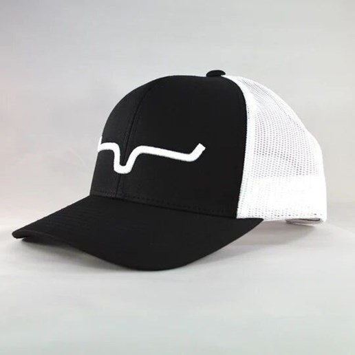 Weekly Trucker Hat in Black/White 