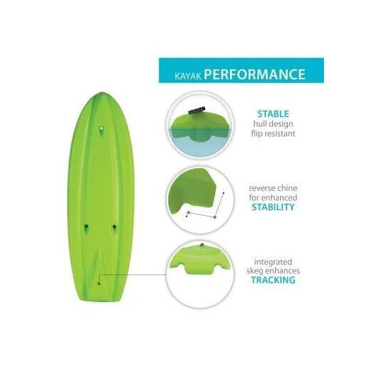 Lifetime Recruit 66 Youth Kayak With Paddle