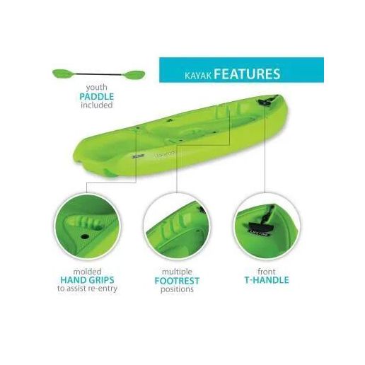 Lifetime Recruit 66 Youth Kayak With Paddle